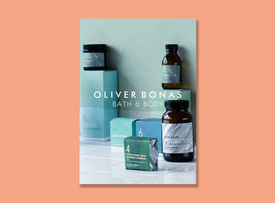 the cover of an Oliver Bonas booklet