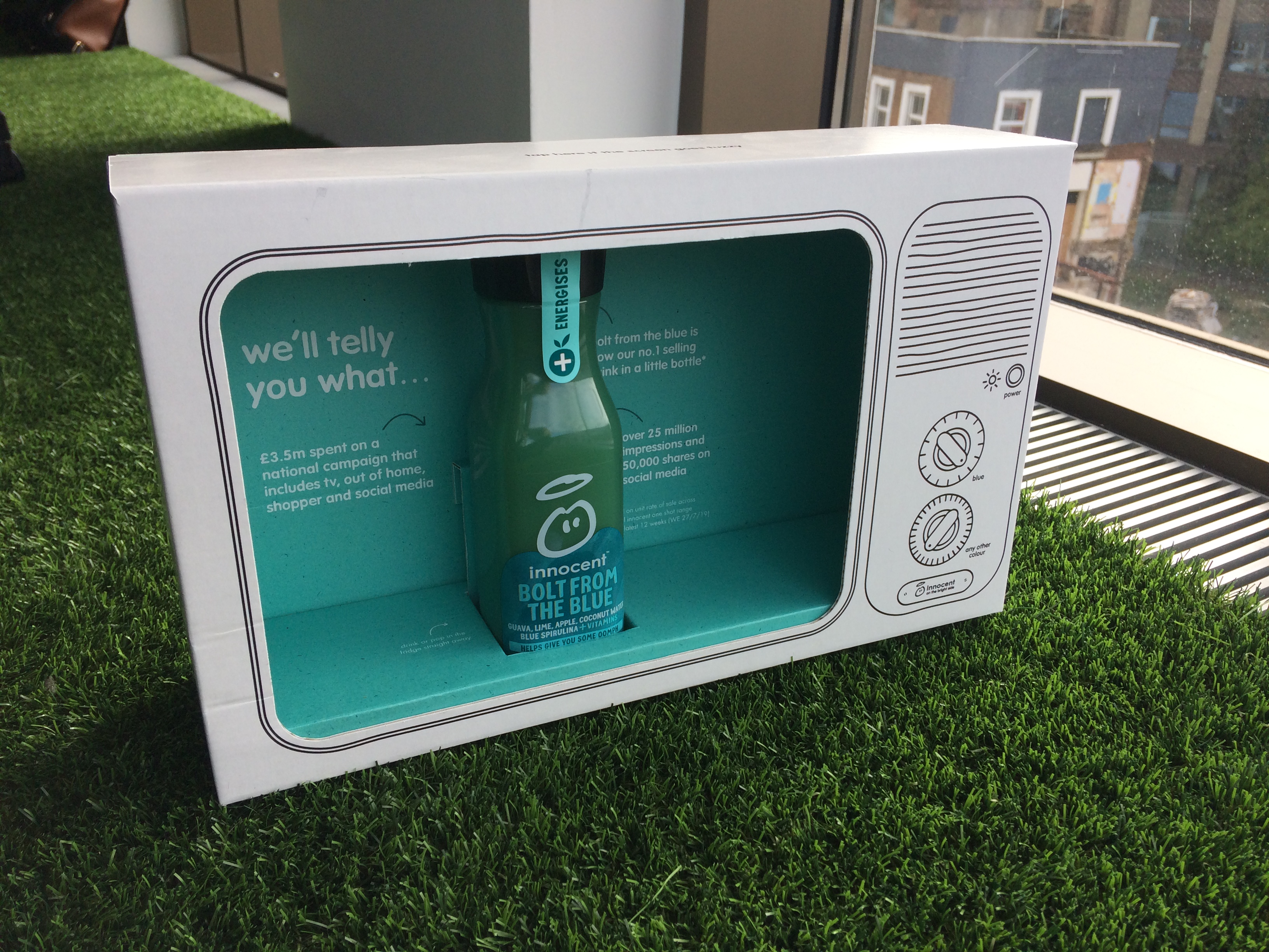 back of pack story for an innocent super smoothie