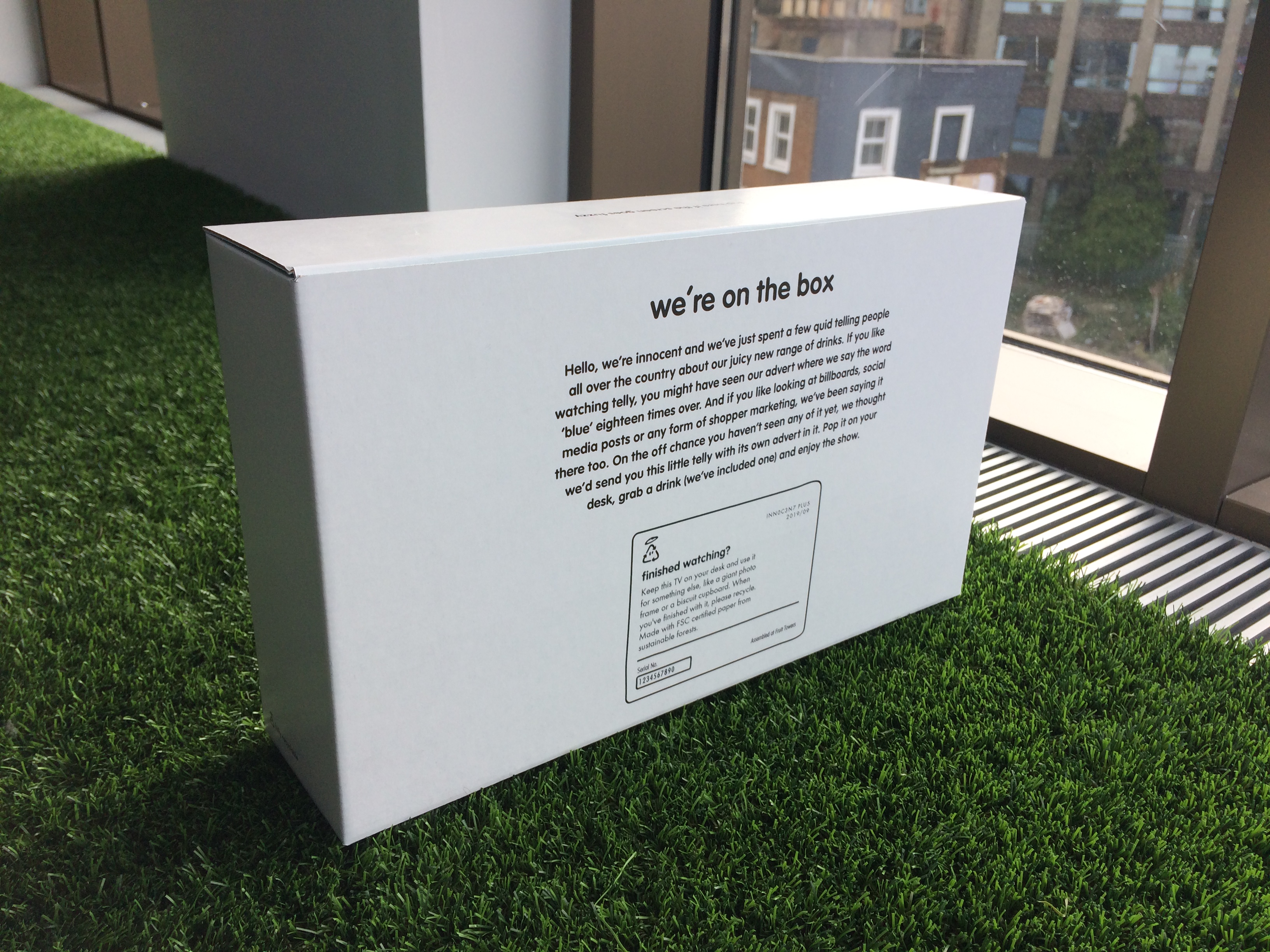 back of pack story for an innocent super smoothie