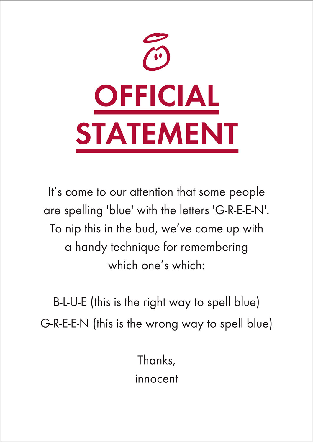 back of pack story for an innocent super smoothie