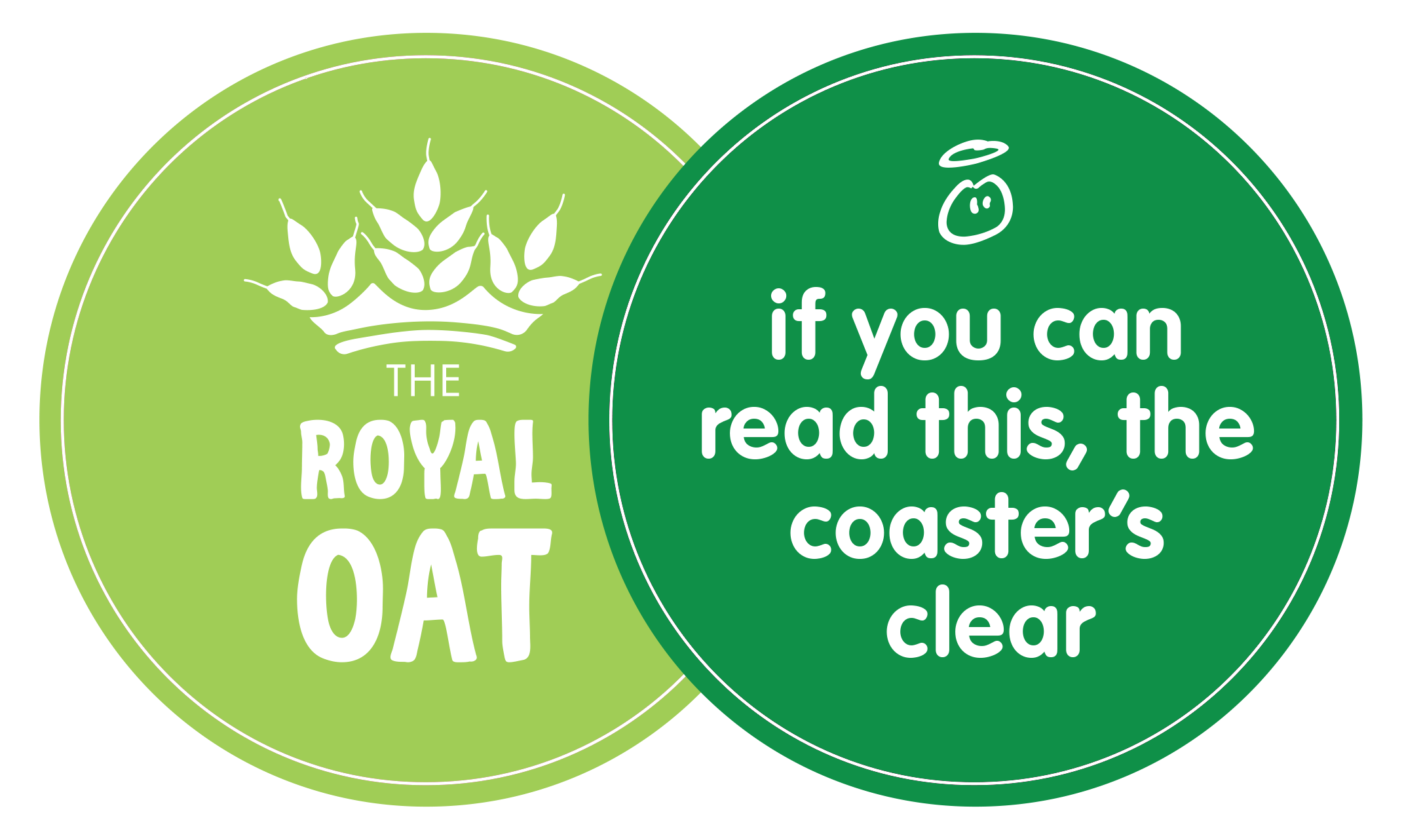 two silly puns for an innocent coaster