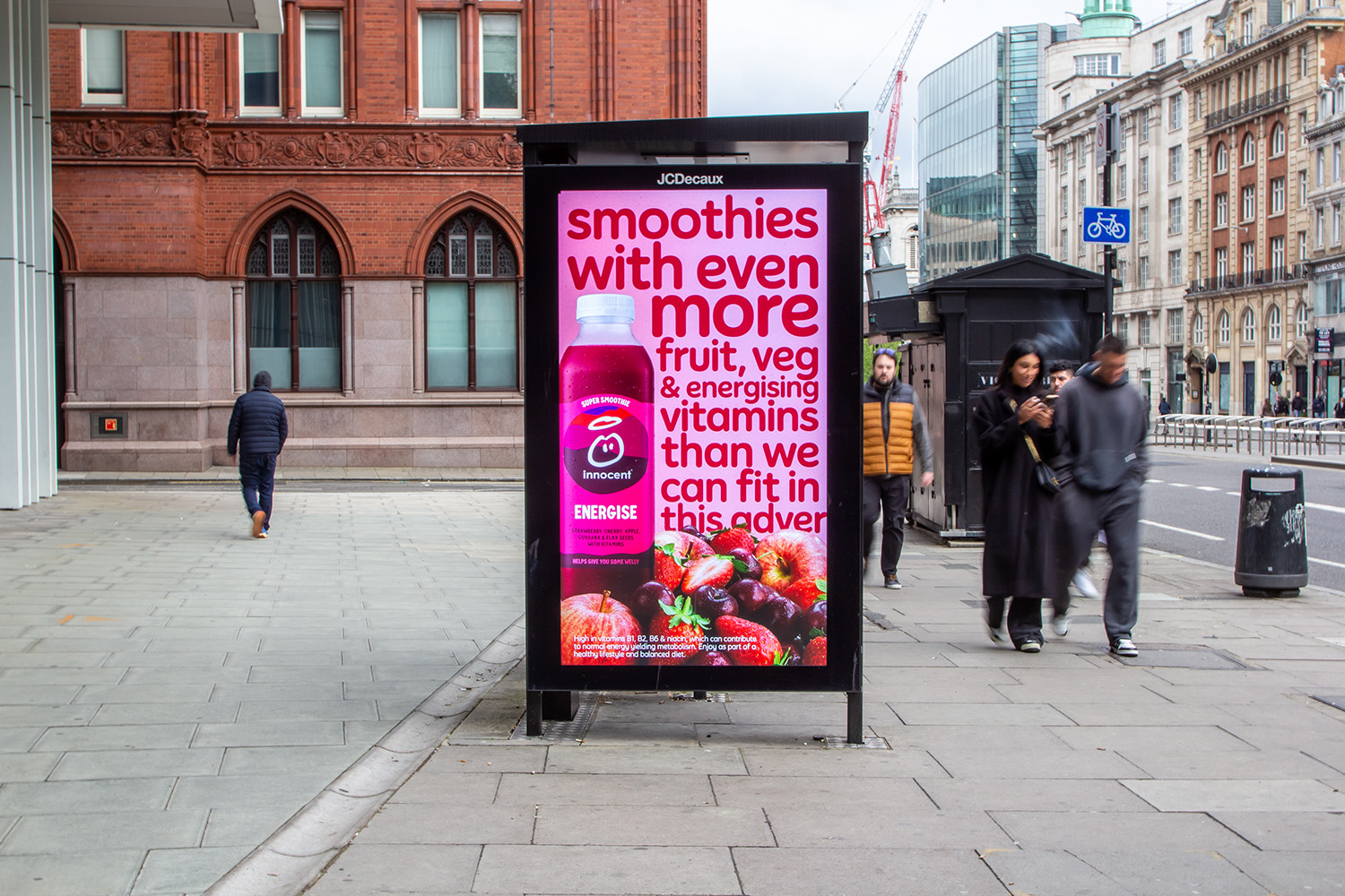 a back of pack story for an innocent smoothie