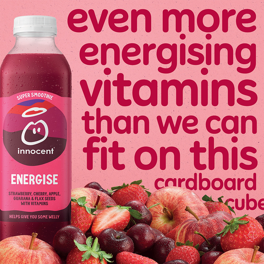 a back of pack story for an innocent smoothie