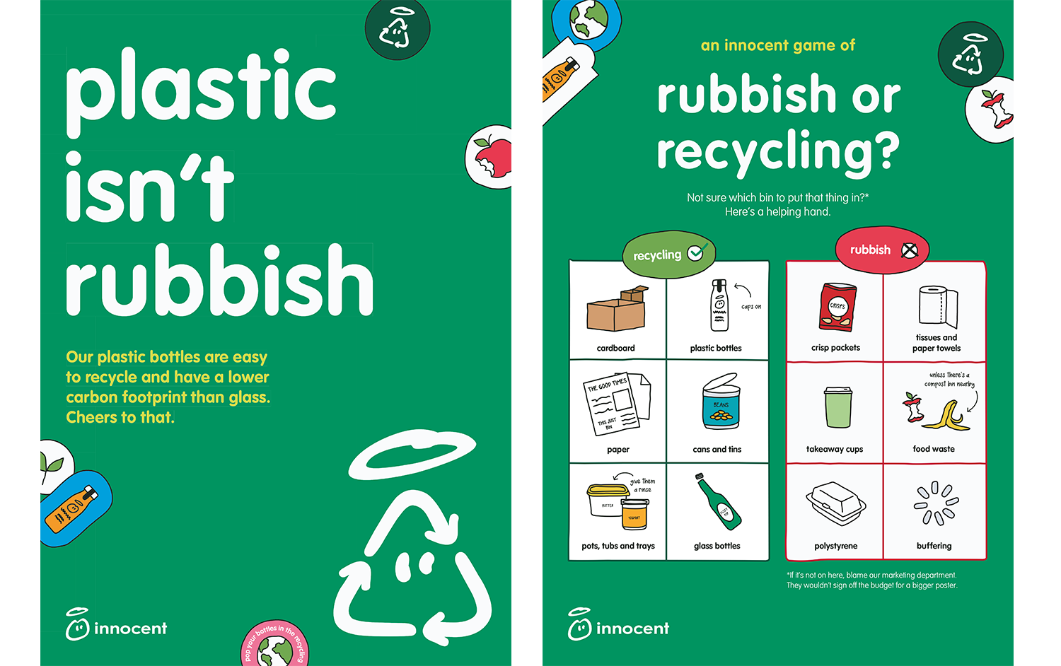 back of pack story for an innocent super smoothie