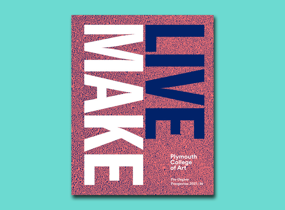 the cover of a Plymouth College of Art prospectus